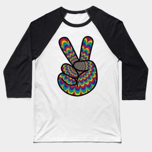 Psychedelic Hippie Peace Sign T Shirt Cool Hippy Costume Baseball T-Shirt